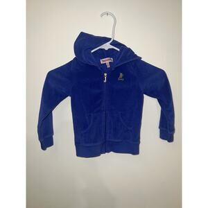 Girl's JUICY COUTURE Terry Purple Track Hood Jacket 3t‎